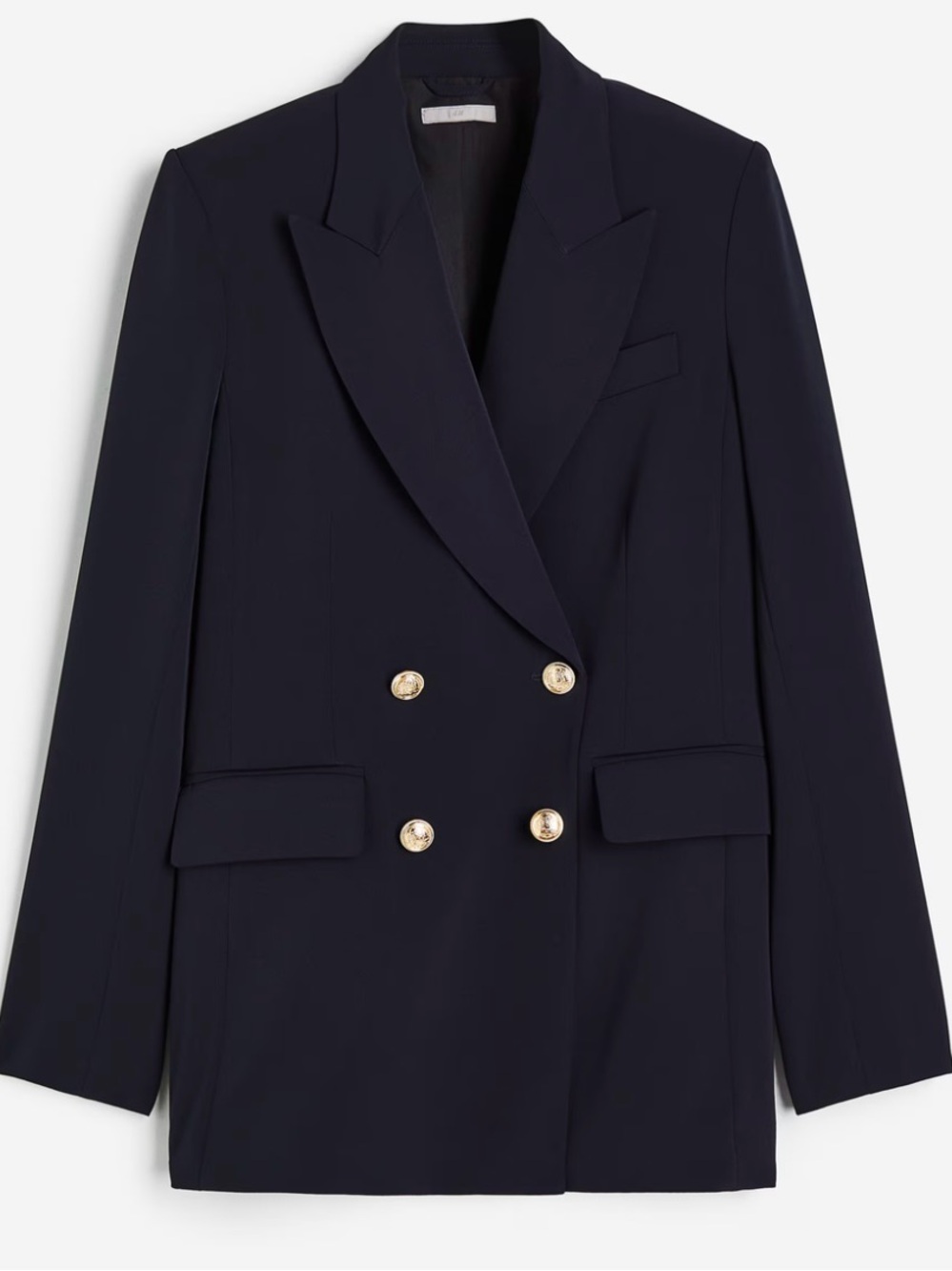 NWT H&M Oversized Women's Navy Blazer - Size XXL